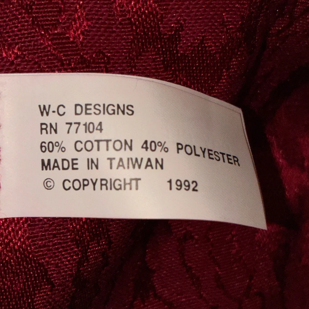 Elegant‎ Red Table Runner. 84”L x 14”W